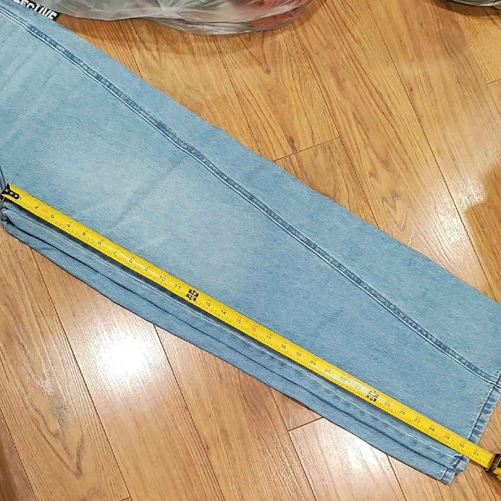 Future Collective Light Blue Straight-Leg Women’s Jeans - Picture 6 of 7